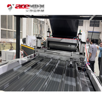 Nuevo tipo de línea de máquina de fabricación de tejas de plástico PVC/máquina de producción de láminas de techo corrugado