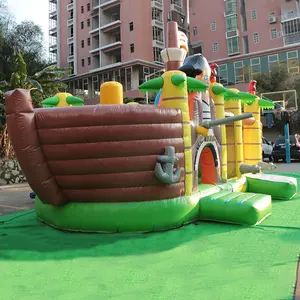 High Quality Professional Customization 8*8m Pirate Ship Theme Bouncers Bouncy Castle With Slide Combo Inflatable Bounce House