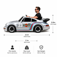 Kart Eléctrico de 72V 2500W, Estilo Retro Deportivo Go 911, para Adultos, para Alquiler en Parques de Diversiones
