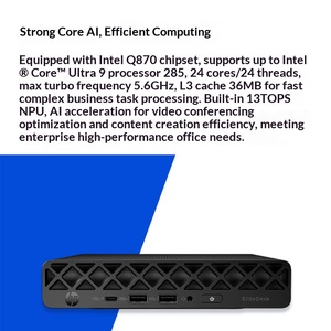 Prix Usine Nouveau PC de Bureau IA HPr <span class=keywords><strong>EliteDesk</strong></span> 8 <span class=keywords><strong>Mini</strong></span> G1i U9-285 8 Go/16 Go RAM DDR5 256 Go/512 Go SSD pour Entreprise, Bureau et Domicile - Product Image 3