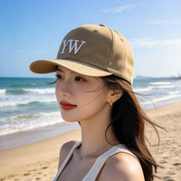 Cappello da Baseball per Adulti, Estivo da Spiaggia, con Visiera Curva e Lettera Ricamata, Colore Kaki, Vendita all'Ingrosso