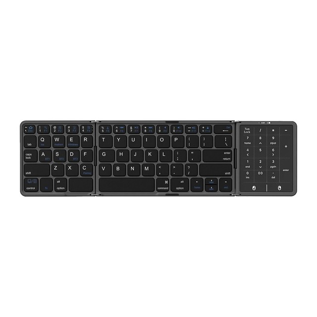 Foldable bluetooth Wireless Pocket Keyboard Portable Foldable bluetooth Keyboard with Multi Gesture Support