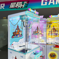 Machine de jeu d'arcade à monnayeur, grue à pinces métallique, personnalisable, pour la vente en gros aux centres de jeux