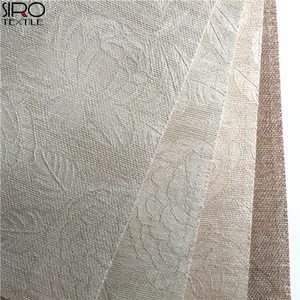 High Quality 100% Polyester Embossed Woven Chenille Curtain Fabric For Hotel Curtain 420gsm