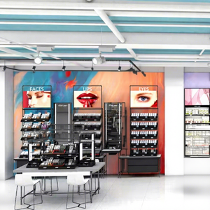 19-ZMS-A Design di Lusso per Negozi di Bellezza Serie Zhimei Arredamento Interno Vetrina Espositiva per Cosmetici e Profumi - Product Image 1