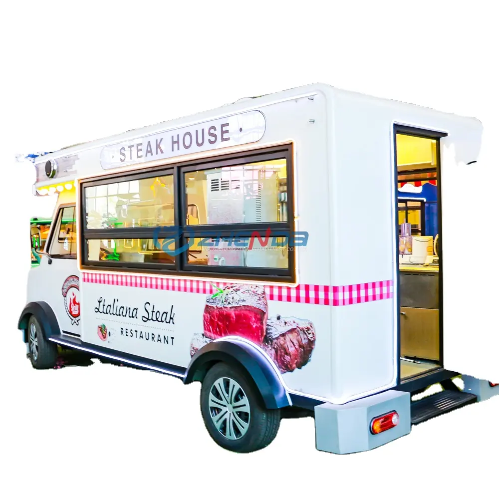 Camion per alimenti mobili di seconda mano abbastanza attrezzati camion per alimenti di alta qualità certificati CE per la vendita automatica