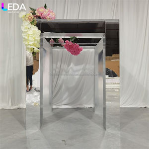 LEDA High Quality Sliver Table Centerpieces Cake <b>Stand</b> Flower Arch Road Lead <b>Backdrop</b> for Wedding - Product Image 3