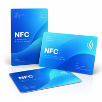 Carte de visite numérique NFC personnalisée en PVC mat 13,56 MHz, carte de visite numérique sans contact, impression personnalisée