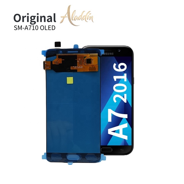 Original Mobile Phone LCD Service Pack LCD A710 OLED for Samsung Galaxy A7-2016 A710 Mobile Phone Parts LCD with SVC SEVT Pack