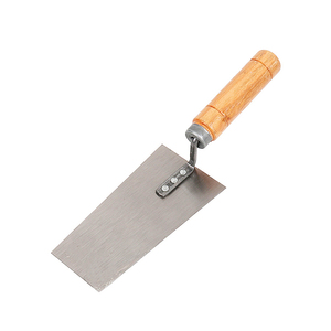 Outils <span class=keywords><strong>de</strong></span> maçonnerie <span class=keywords><strong>de</strong></span> qualité industrielle, <span class=keywords><strong>pelle</strong></span> à boue, truelle à briques à extrémité carrée étroite, truelle à briques à pointe carrée avec manche en bois - Product Image 1