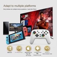 Nouveau 6 axes sans fil P4 PS-3 JoyPad Gamepad contrôleur Transparent Double Vibration Joystick pour Console de jeu