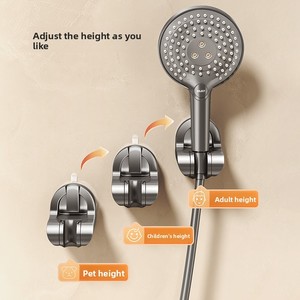 Soporte Universal <span class=keywords><strong>de</strong></span> ABS con Ventosa para Ducha, Ángulo Ajustable, Instalación Rápida, Sin Perforaciones, Gancho para Ducha - Product Image 3