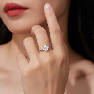 2026 Niche Irregular Heart Paved Stone S925 Sterling <b>Silver</b> Moissanite Open <b>Adjustable</b> Luxury Versatile Finger <b>Ring</b> For Women - Product Image 5