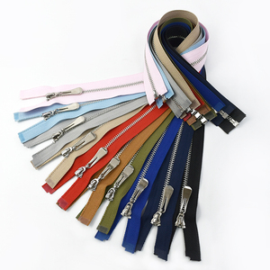 Meetee ZA074 3# Silver Teeth Open-End Auto Lock for Sewing Bags Purse Clothing Accessories Jacket <strong>Replaceable</strong> <strong>Zips</strong> - Product Image 2
