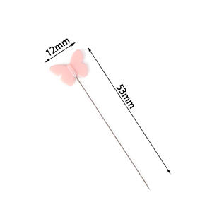 Vente en gros 100 pièces 200 pièces artisanales et cousues multicolores 53MM épingles de courtepointe <span class=keywords><strong>à</strong></span> <span class=keywords><strong>tête</strong></span> de fleur <span class=keywords><strong>plate</strong></span> - Product Image 3