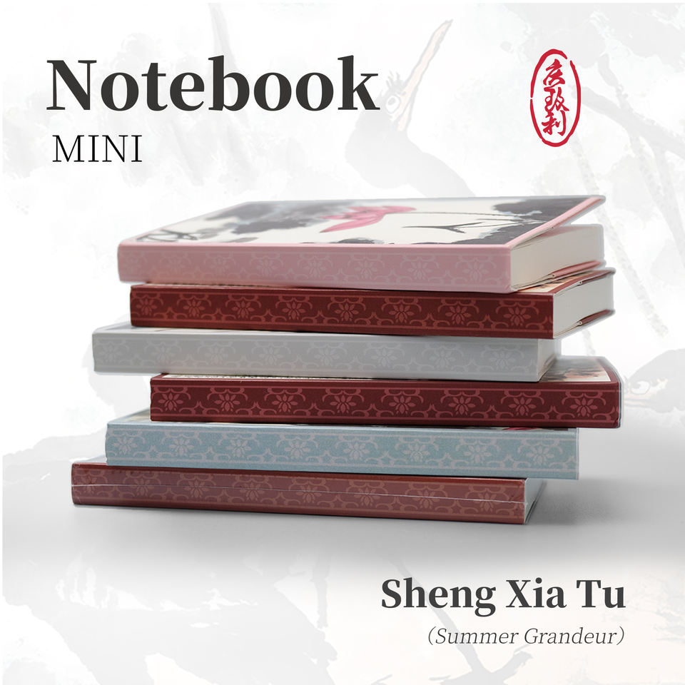 Chinese Ink Style Thread-bound Gray Mini Notebook| Alibaba.com