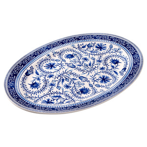 Plato DE BODA DE <span class=keywords><strong>DISCO</strong></span> ovalado creativo personalizado de fábrica, bandeja de fruta, vajilla de cerámica, platos de porcelana para aperitivos y té de la tarde - Product Image 1