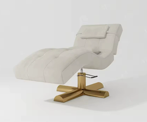 Nouveau lit de beauté, lit de massage spa exclusivement destiné aux instituts de beauté, lit en forme de S pour le modelage des ongles et des cils. Tête réglable - Product Image 5