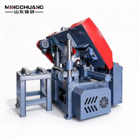 Machine à scier à ruban horizontale pour métaux, à vis sans fin, pour coupes intermédiaires, type à économie de matériau