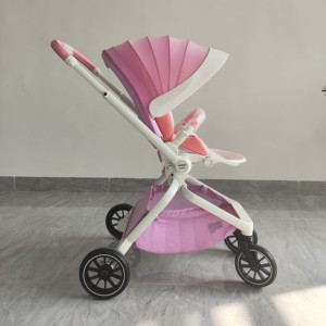 <span class=keywords><strong>Poussette</strong></span> pliable portable LianLi Olso Cheese White 2024 avec rotation à 360°, sécurité anti-chute, capacité de charge de 20 kg, transfrontalière - Product Image 5