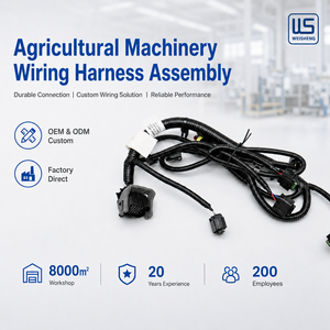 Chicote Elétrico para Máquinas Agrícolas Pesadas, Conjunto de Fiação para Tratores, Impermeável, Corrugado, OEM ODM - Product Image 1