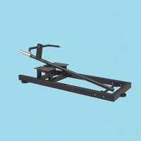 Máquina de remo con barra en T de acero de alta resistencia, plataforma de remo tipo Landmine con carga de placas para entrenamiento de fuerza de espalda, equipo de fitness para gimnasio en casa