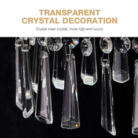 Lustre en perles de cristal métalliques de luxe, luminaire suspendu moderne en cristal pour la décoration de scène de mariage et l'ornement de fête