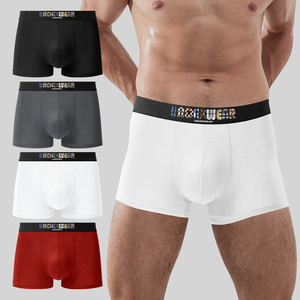 Venta caliente al por mayor de diseño personalizado Logo moda suave hombres ropa interior cómoda pantalones cortos Boxers calzoncillos hombres ropa interior - Product Image 1
