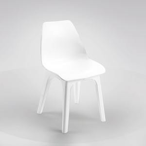 SILLA EOLO EN POLIPROPILENO BLANCO - Product Image 1