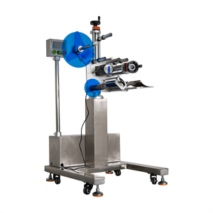 Ligne de machine d'étiquetage automatique à grande vitesse pour bouteilles carrées de produits alimentaires et de boissons, convoyeur continu, étiquette thermique adhésive - Product Image 5