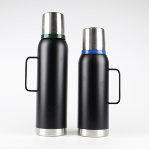 Grande <span class=keywords><strong>thermos</strong></span> à café pour les voyages, en acier inoxydable, bouteille isotherme sous vide avec poignée de tasse, garde les liquides chauds et froids - Product Image 4