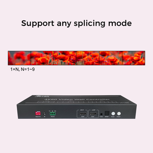 Contrôleur de mur vidéo 4K60 avec sortie 9 canaux 2K60 60Hz, modes de fusion 3x3, 2x2, 2x4, processeur de mur vidéo haute fiabilité CE - Product Image 3