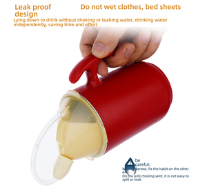 Personnes âgées amical OLF étanche grand bouchon adulte enfants enfants tasse bébé Silicone Sippy tasse avec couvercles et pailles - Product Image 5