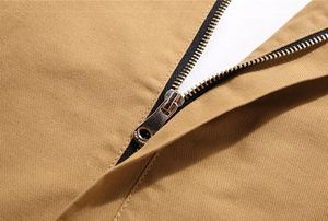 Chaqueta de Primavera/Otoño para Hombre, Algodón Lavado, Talla Grande, Delgada, Juvenil, Informal, Estilo Béisbol, Cuello Alto, Chaqueta de Trabajo - Product Image 5