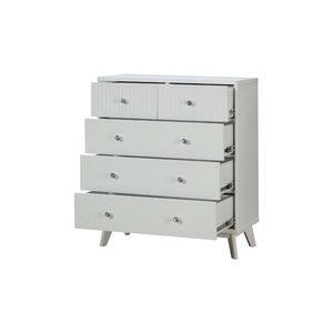 Mueble de Salón EVEREST Collection, Diseño Moderno Minimalista, Cómoda Alta con 5 Cajones, Madera Maciza de la Más Alta Calidad - Product Image 1