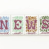 Tuiles de Mahjong Américaines en Acrylique Multicolores, Motif Floral, Boîte en Carton pour Divertissement Décontracté Transfrontalier