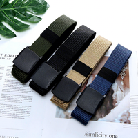 Ceinture tactique durable à double face en sangle imprimée motif camouflage vert/noir/khaki, imitation nylon, pour le travail et le sport