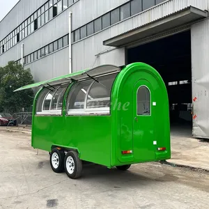 Camion de restauration mobile personnalisé de 4 m, kiosque de cuisine pour hamburgers et pizzas, remorque de camping - Product Image 6