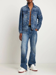 <span class=keywords><strong>Veste</strong></span> <span class=keywords><strong>en</strong></span> <span class=keywords><strong>jean</strong></span> <span class=keywords><strong>en</strong></span> coton éclaboussé de <span class=keywords><strong>peinture</strong></span> pour hommes de haute qualité - Product Image 6