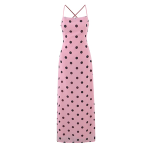 strapless open back dress Pink Patent Mules main image 0