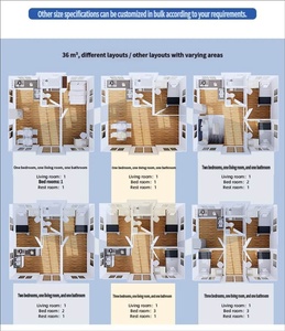 Casa Contenedor Prefabricada Expandible de Alta Calidad, Villa de 2, 3 y 4 Dormitorios, Casa Plegable, Panel Sándwich de Acero Transpirable para Exteriores - Product Image 3