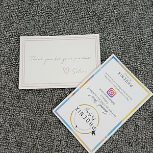 Biglietti di ringraziamento personalizzati 4x6 pollici, biglietti regalo premium 300gsm/400gsm, forme e dimensioni personalizzate |   Cartoline di auguri per piccole imprese - Product Image 2
