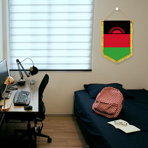 Bandiera Malawi, striscione vibrante, 20*30cm con bordo nappa, adatto per attività di scambio in Sud <span class=keywords><strong>Africa</strong></span> - Product Image 4