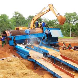 50TPH 새로운 다층 중력 분리기 모터 및 디젤 엔진을 장착 한 금 세척 공장 높은 회수율 - Product Image 1