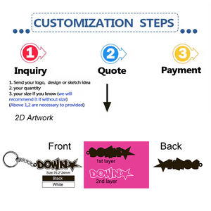 Llaveros Personalizados de PVC/Silicona/Goma Suave, 2D/3D, Impermeables, Ligeros, con Logotipo Personalizado, Tamaño Personalizado y Diseño de Ilustraciones Gratuito - Product Image 4