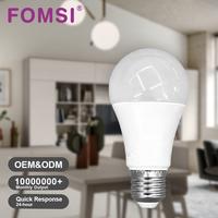 FOMSI A60 DOB LED Ampoule 7W 9W 12W 15W 18W E27 Globe Ampoule AC 100-265V Spectre complet Usine Ampoules en gros