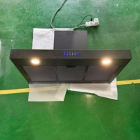 36 Pulgadas Campana Extractora de Cocina con Recubrimiento PVD Negro de 1000m/h, 3 Velocidades, Botón Táctil y Control Remoto, Luces LED