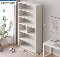 Étagère multicouche simple et support de rangement moderne pour la bibliothèque de salon domestique au sol pour l'application scolaire