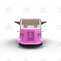 Camión de Comida Móvil Grande Citroën con Ventanas en Tres Lados que se Pueden Abrir Simultáneamente, Carrito de Venta de Souvenirs, Camión de Aperitivos