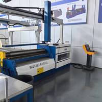 Machine à rouler les tôles en acier CNC W12S, machine à cintrer hydraulique à 4 rouleaux, directement de l'usine